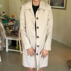 Primark cream trenchcoat size USA 0 UK 4